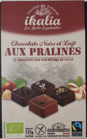 Chocolats noirs et lait aux pralinés