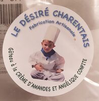 Le Désiré gâteau charentais à la crème d'amandes et angélique confite