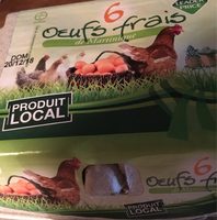 6 oeufs frais de martinique