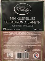 Mini quenelles de saumon à l'aneth