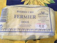 Beurre cru fermier doux
