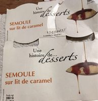 Semoule a l ancienne sur lit de caramel