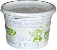 Yaourt Gros Lait FERME DE KERHEU, pot de
