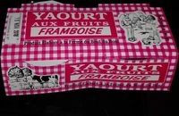 Yaourt aux fruits. Framboise