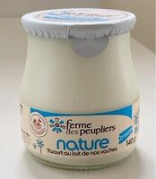 Nature yaourt lait de nos vache