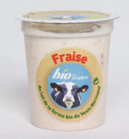 Yaourt brassé fraise bio