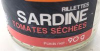Rilettes sardine, tomates séchées, 90g