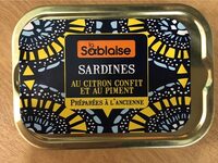 La Sablaise sardines au citron confit et au piment