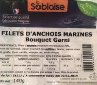 Filets d'anchois marinés