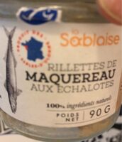Rillettes de maquereau aux echalottes