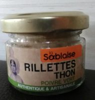 Rillettes thon poivre vert