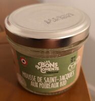 Mousse de Saint-Jacques aux poireaux bio