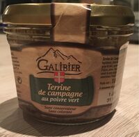 Terrine de campagne au poivre vert