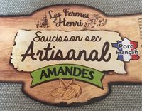 Saucisson sec artisanal amandes