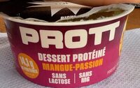 Dessert protéiné mangue-passion sans lactose