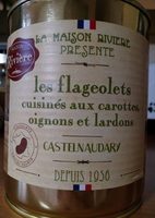 Les flageolets cuisinés aux carottes, oignons et lardons