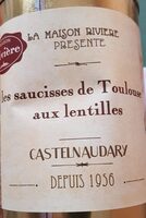 Les saucisses de Toulouse aux lentilles