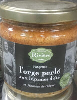 L'orge perlé aux légumes d'été et fromage de chèvre