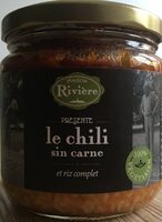 Le chili sin carne et riz complet