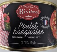 Poulet basquaise aux poivrons rouges et verts