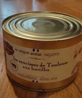 Les saucisses de Toulouse aux lentilles