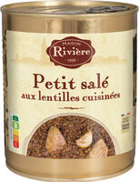 Le petit salé aux lentilles cuisinées