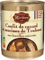 Confit de canard et saucisses de Toulouse
