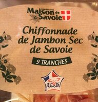 Chiffonade de jambon sec de savoie