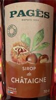 Sirop saveur Châtaigne