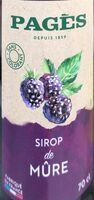 Sirop de mûre