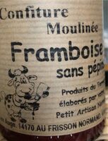 Confiture moulinée framboise sans pépins