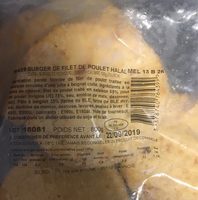 Burger de Filet de Poulet Halal