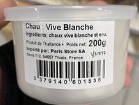 Chaux vive blanche
