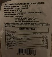 Cacahuetes crues