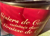 Gésiers de canard cuisinés dans la graisse de canard