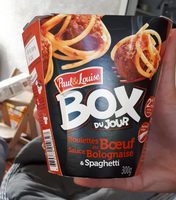 Box du jour boulette boeuf sauce bolo