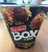 Boulettes au boeuf sauce curry & riz