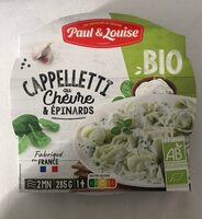 Cappelletti au chevre et epinards