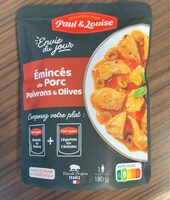 Émincés de Porc Poivrons & Olives