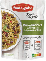 Duo de Haricots et Fèves aux légumes grillés