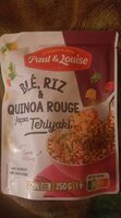Blé riz et quinoa rouge façon teriyaki
