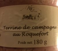 Terrine de campagne au roquefort