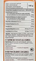 Pan ecológico crujiente de quinoa sin gluten