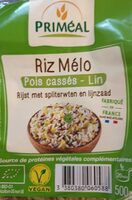 Riz mélo pois cassés - lin