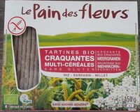 Tartines bio craquantes multi-céréales sans gluten