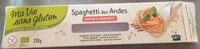 Spaghetti Des Andes 3 Céréales Bio - 250 G - Ma Vie Sans Gluten