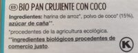 Pan crujiente con coco