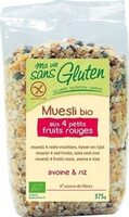 Muesli 4 Petits Fruits Rouges Bio - 375 G - Ma Vie Sans Gluten