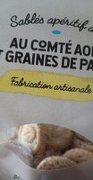 Sablés apéritif au comté AOP et graines de pavot