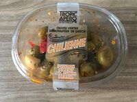 Olives vertes dénoyautées de Grèce - Chilienne